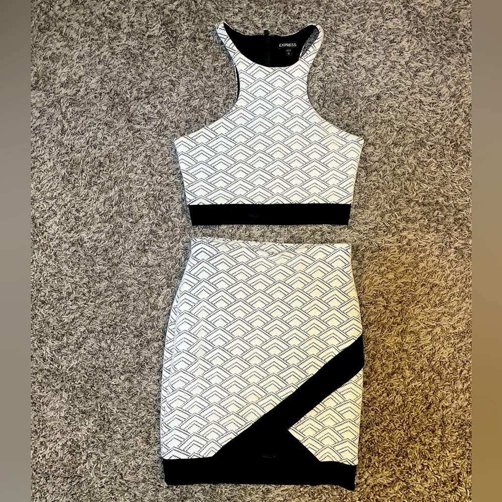 Black + White Matching Set